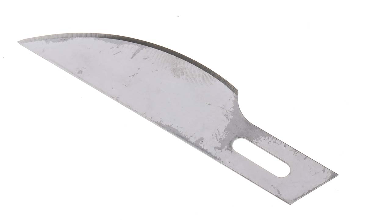 1242 Swann-Morton Carbon Steel Curved Scalpel Blade, No.2, 50 per Package