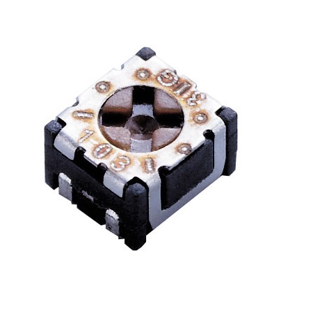SMD Trimmer Potentiometer 0.1W Top Adjust Nidec Components