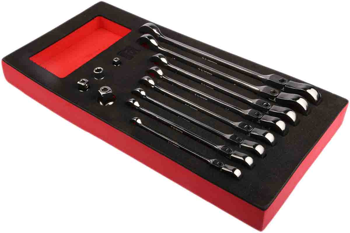 125-3051 RS PRO 12-Piece Spanner Set, 8 to 19 mm, Steel