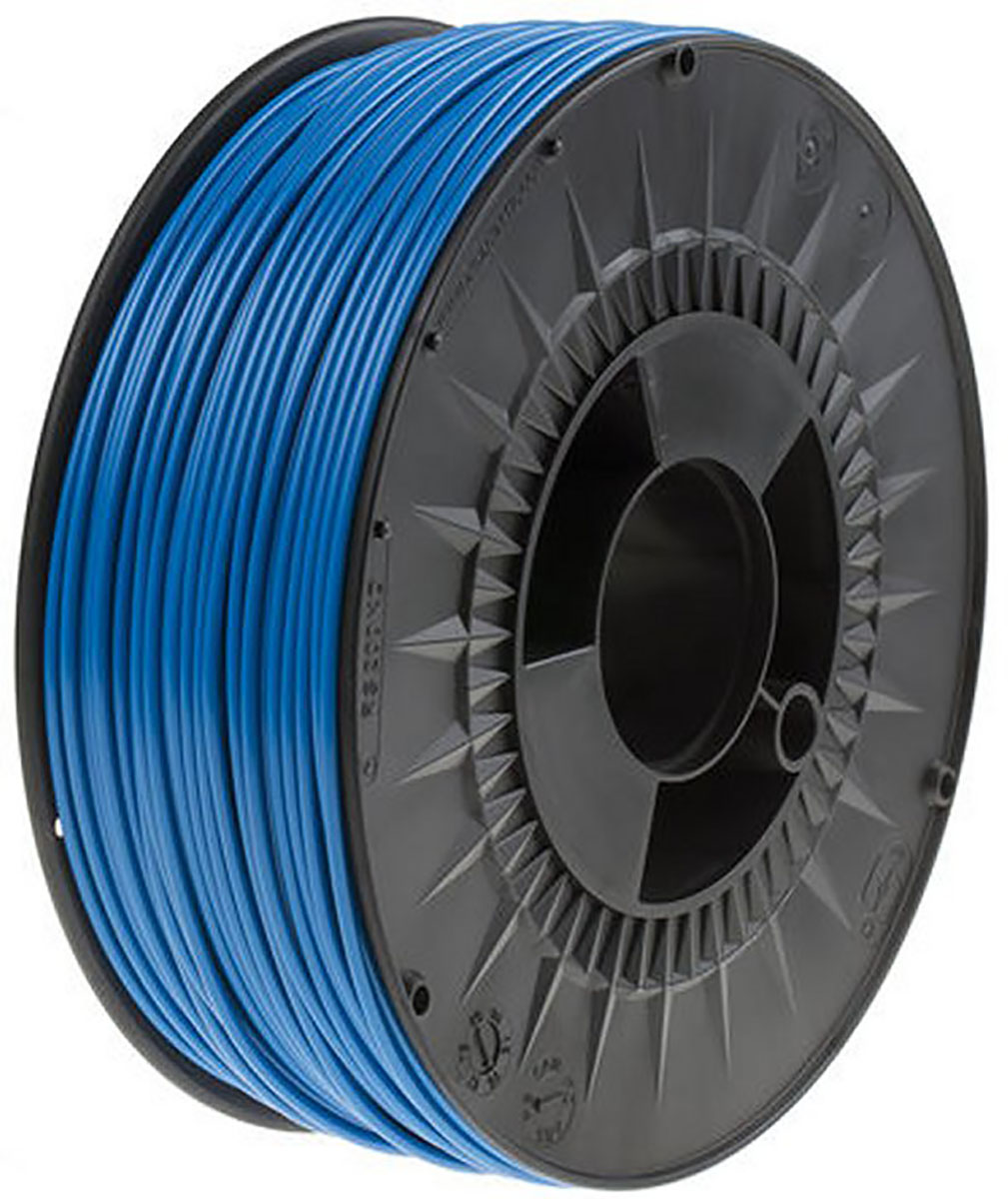 RS PRO 2.85 mm Blue PLA 3D Printer Filament, 2.3 kg