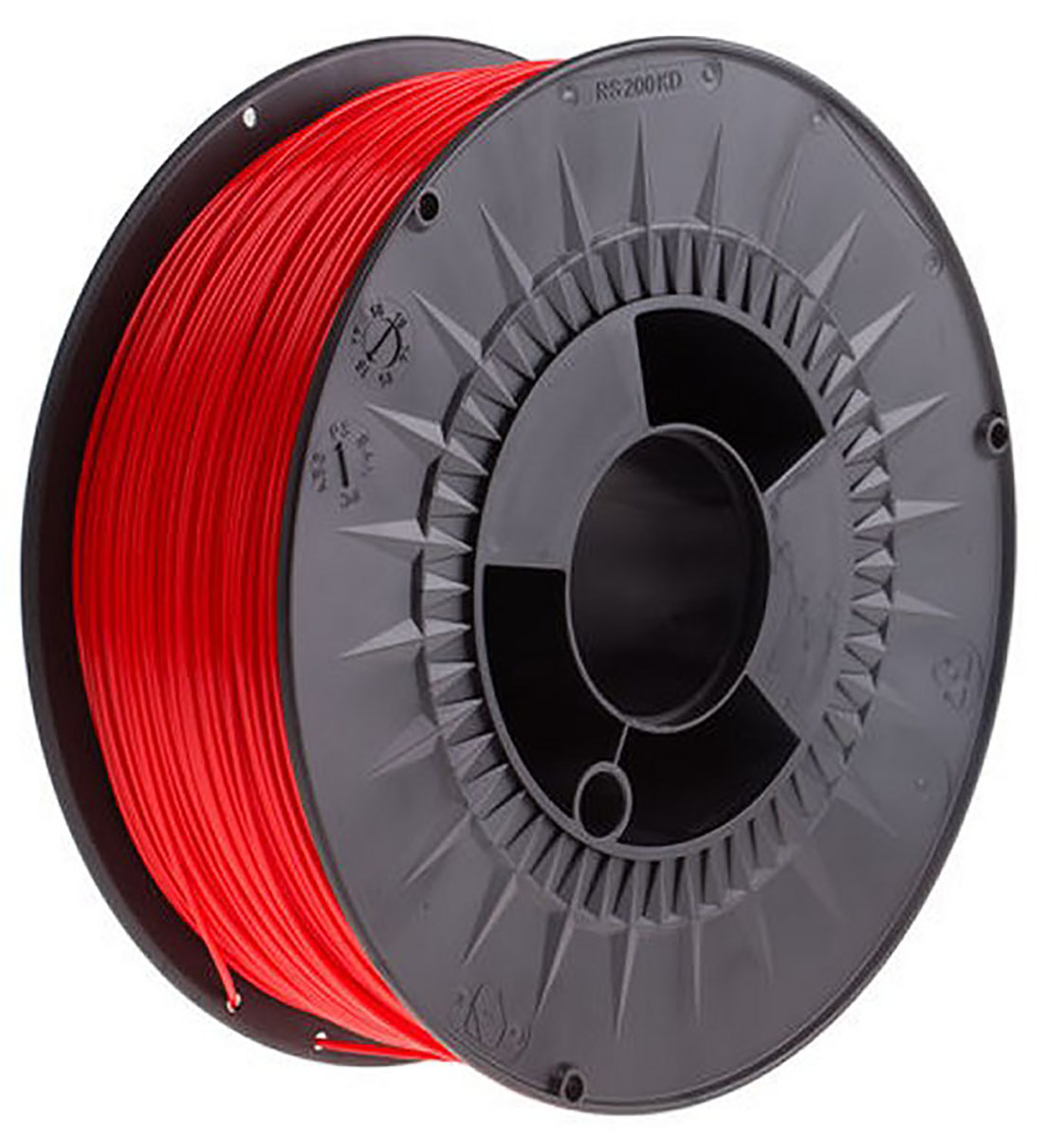 RS PRO 2.85 mm Red PLA 3D Printer Filament, 2.3 kg