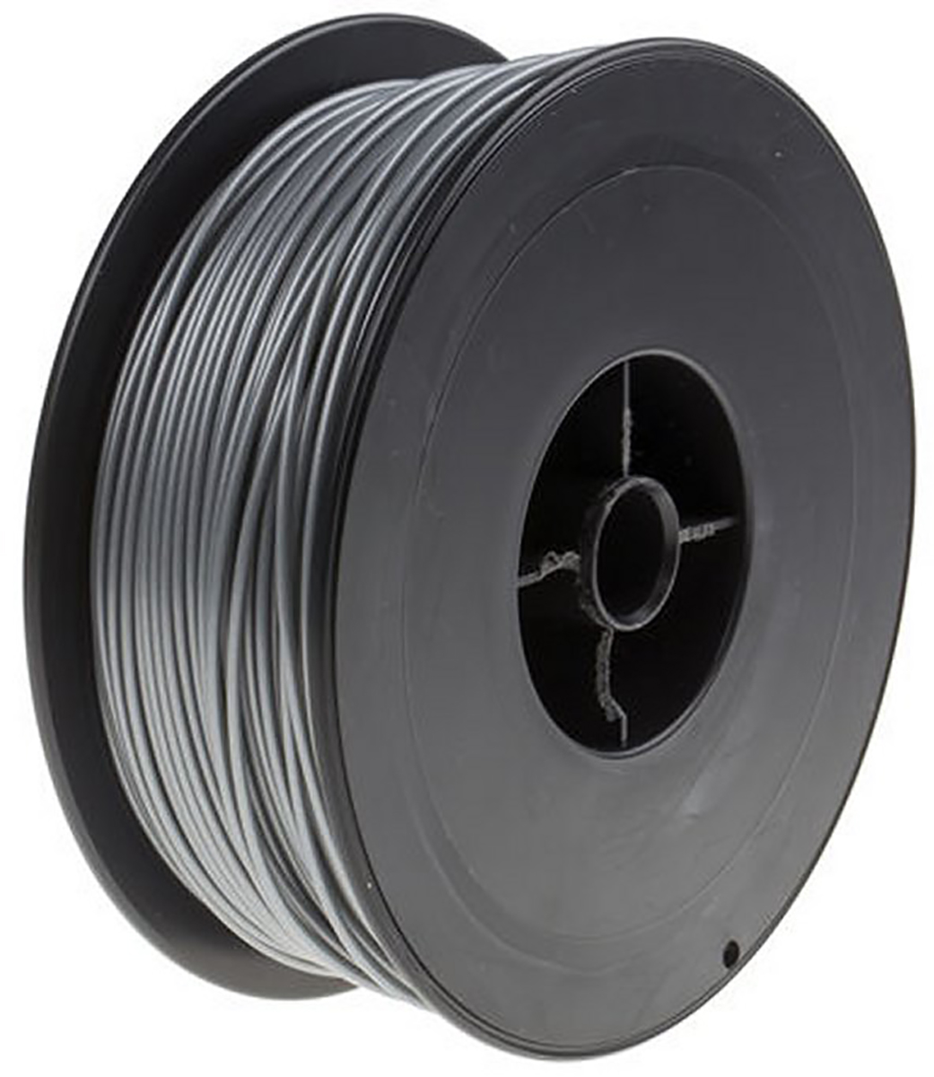 RS PRO 1.75 mm Silver PLA 3D Printer Filament, 2.3 kg