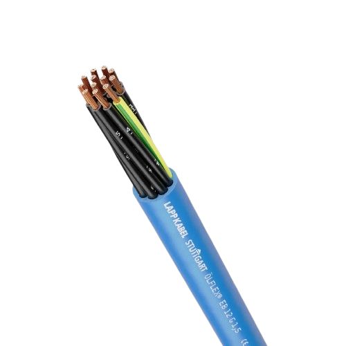 Lapp CY Control Cable, 7 Cores, 1.5 mm² CSA 15 AWG, Unscreened, 50 m, Blue Polyvinyl Chloride Sheath