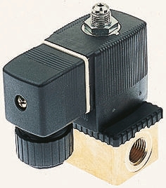 Burkert Solenoid Valve 125338, 3 Port, NC, 24V ac 3.18 mm, 3.18 mm
