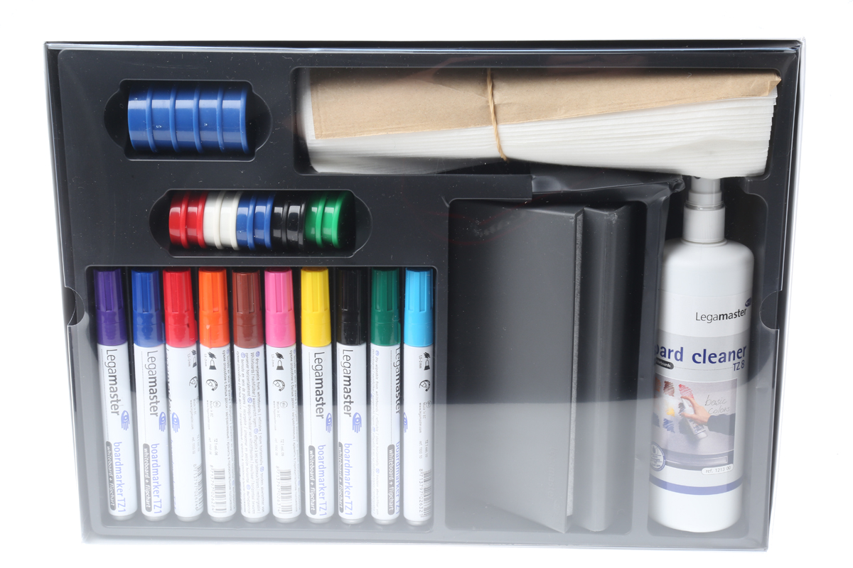 Legamaster White Board Accessory Kit White Board Accessory Kit Set of 10 Board Markers TZ1 (One of Each in: