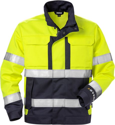 Fristads 125938 Navy, Yellow Unisex Hi Vis Jacket, L
