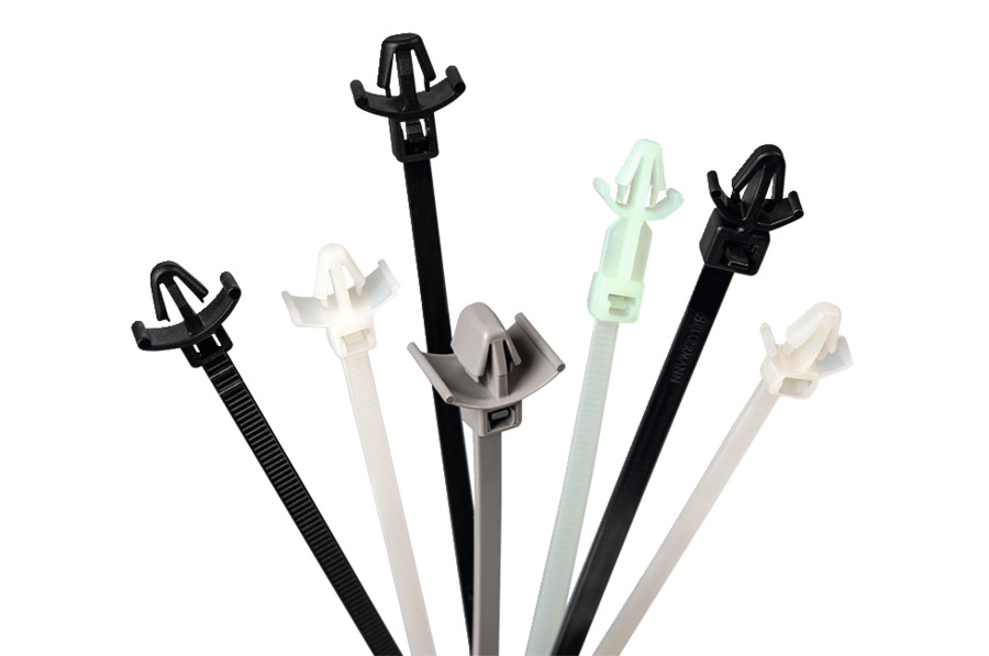 HellermannTyton Cable Tie, Releasable, 135 mm x 4.6mm, Black Polyamide 66