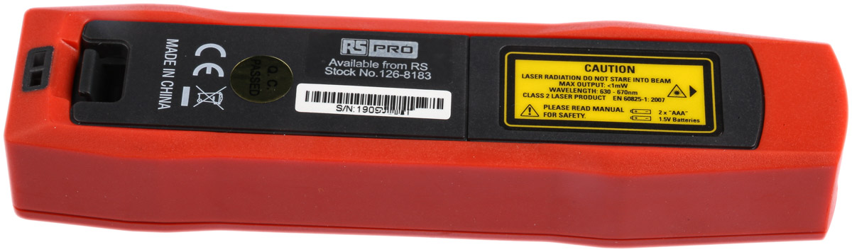 126-8183 RS PRO ILDM-30 Laser Measure, 0.05/30 μm Range, ±1.5 mm Accuracy