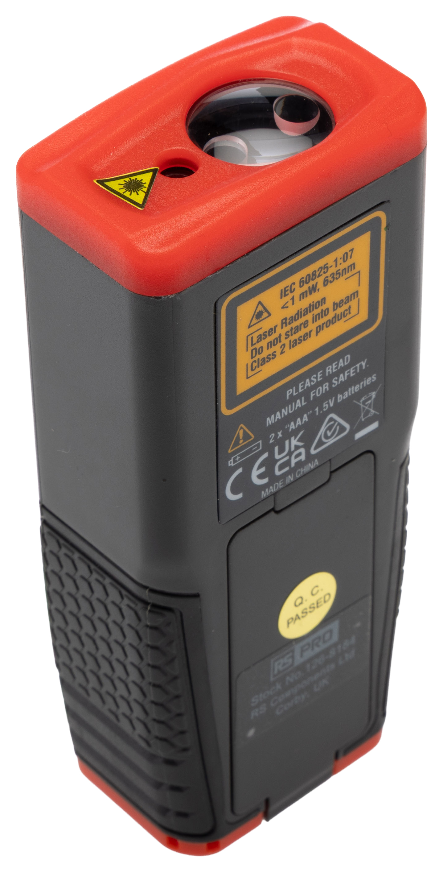 126-8184 RS PRO RSLDM-100H Laser Measure, 0.05/100 μm Range, ±1.5 mm Accuracy
