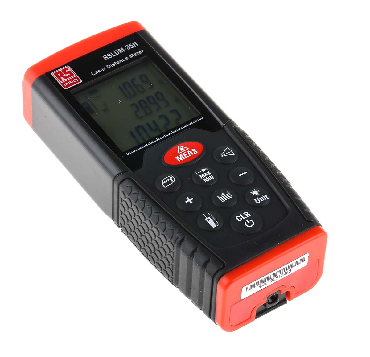 126-8820 RS PRO RSLDM-35H Laser Measure, 0.05/35 μm Range, ±1.5 mm Accuracy