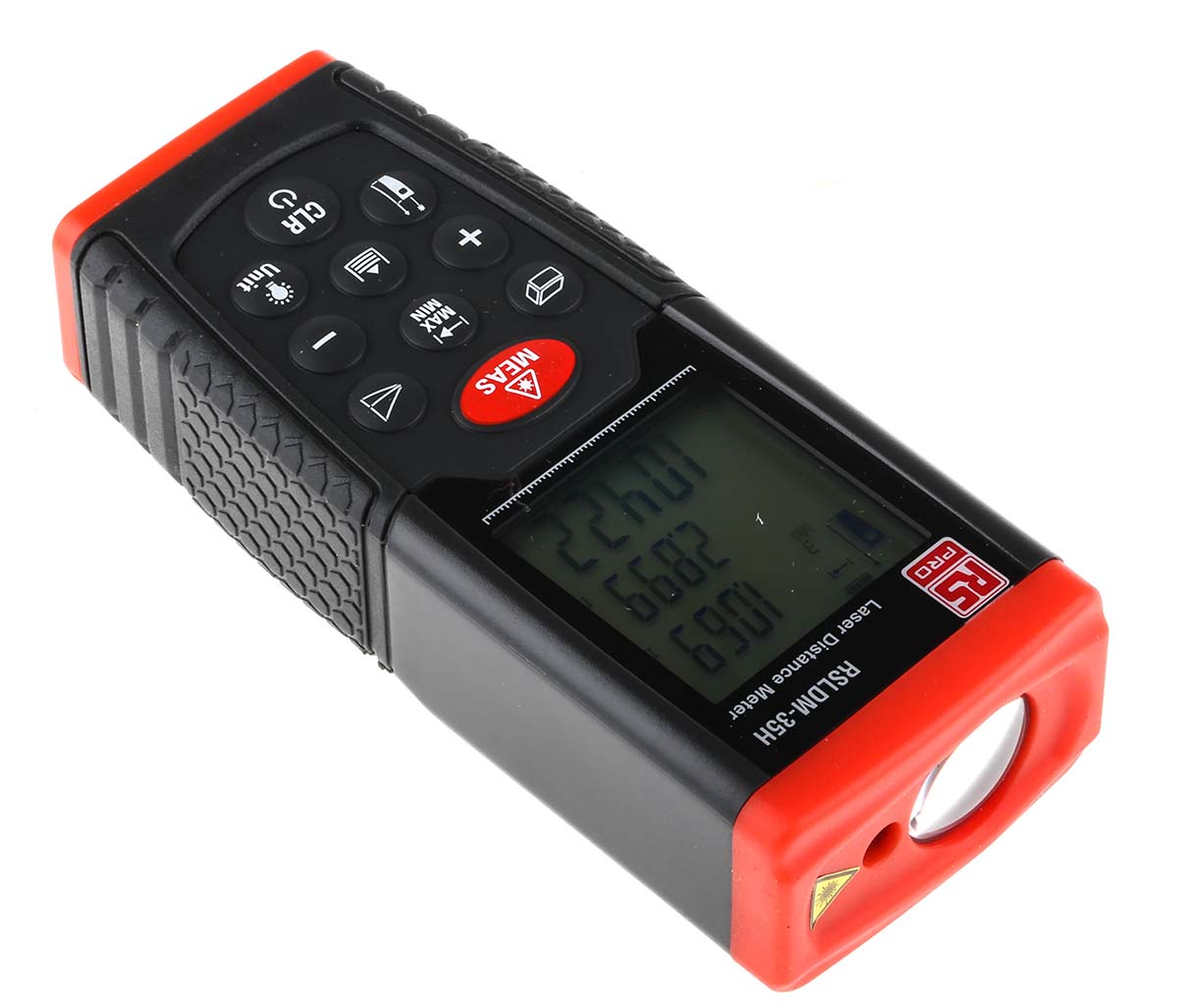 126-8820 RS PRO RSLDM-35H Laser Measure, 0.05/35 μm Range, ±1.5 mm Accuracy