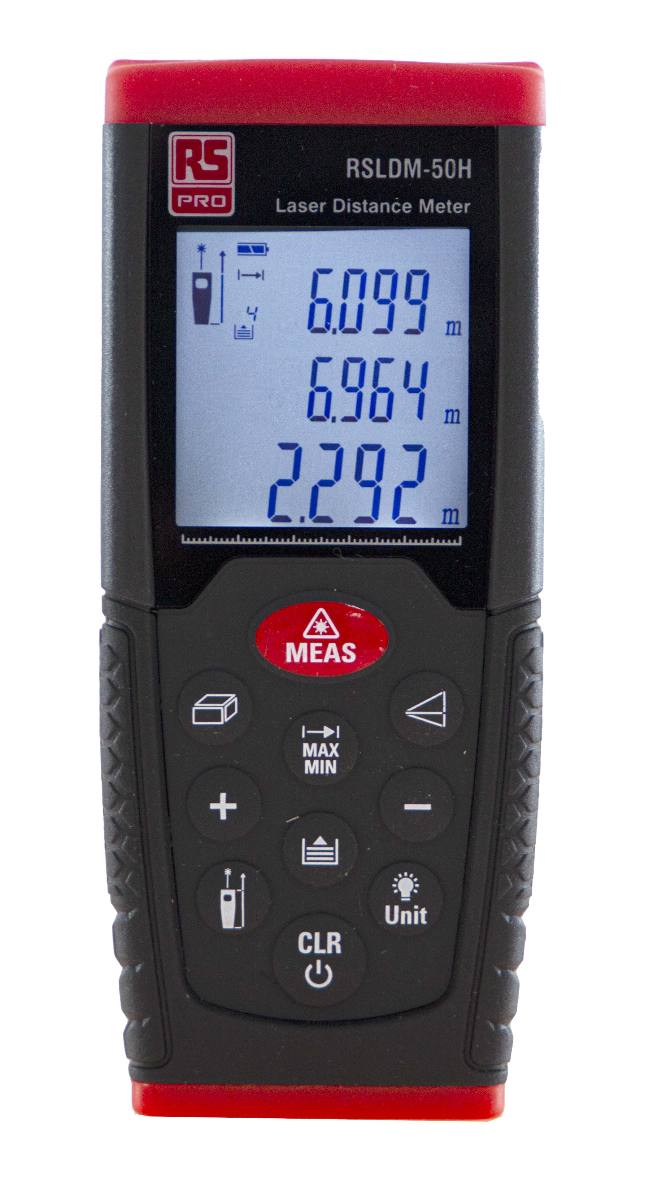 RS PRO RSLDM-50H Laser Measure, 0.05/50 μm Range, ±1.5 mm Accuracy