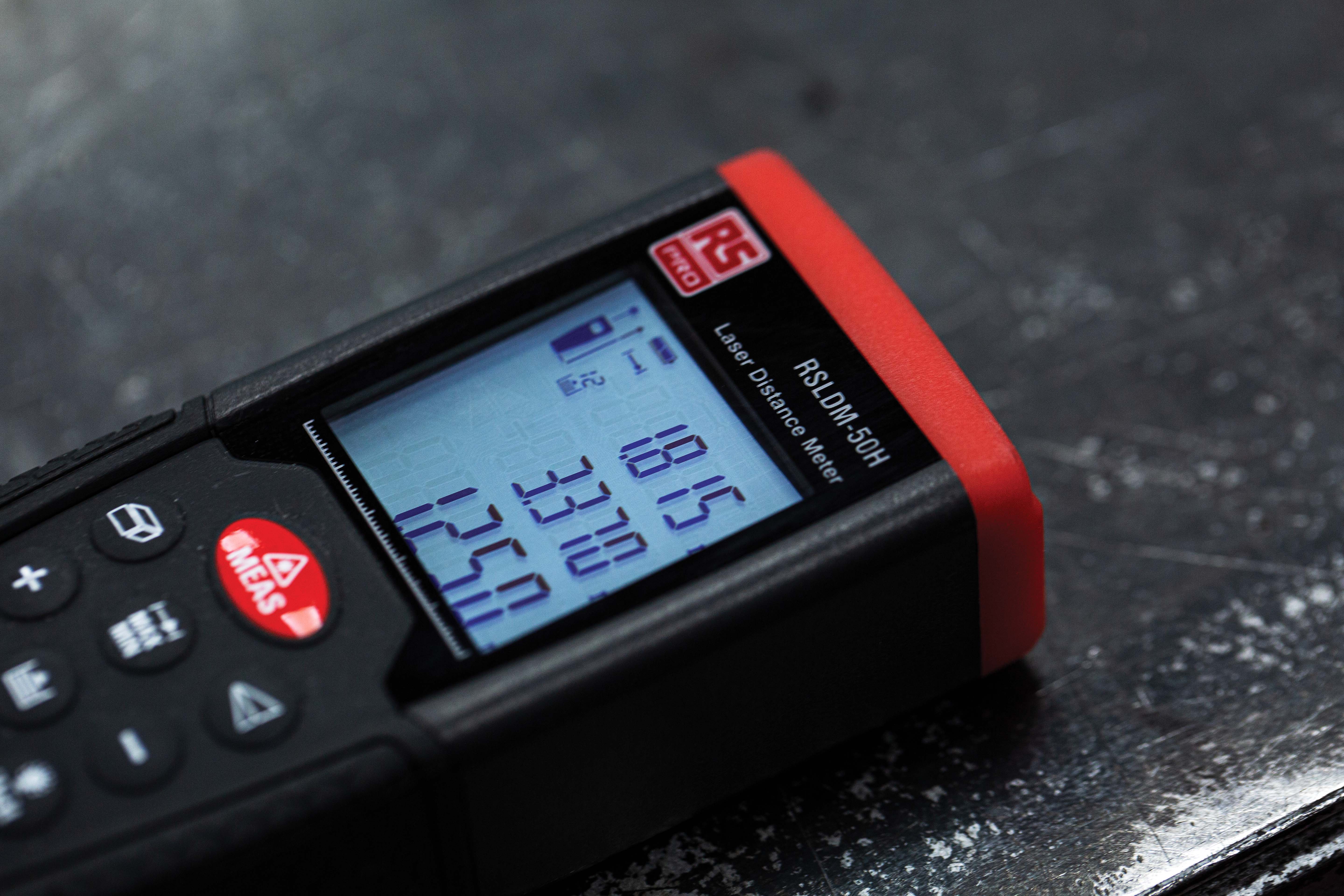 126-8821 RS PRO RSLDM-50H Laser Measure, 0.05/50 μm Range, ±1.5 mm Accuracy