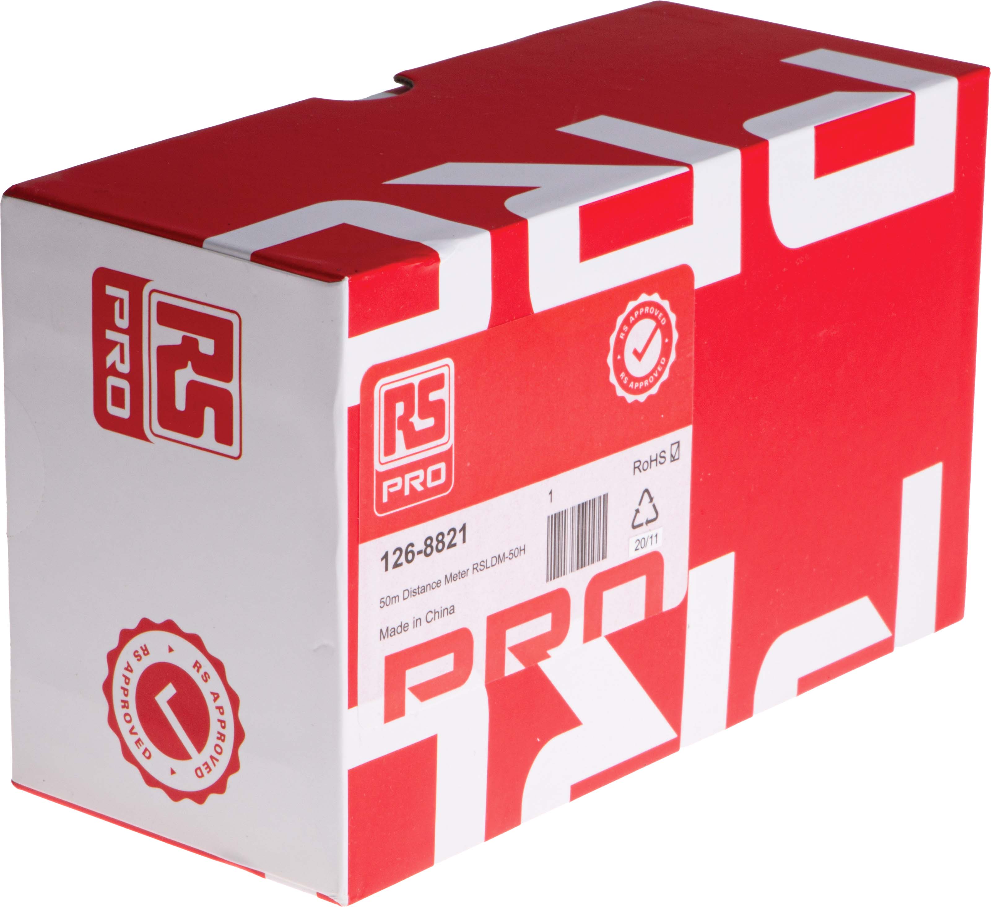 126-8821 RS PRO RSLDM-50H Laser Measure, 0.05/50 μm Range, ±1.5 mm Accuracy