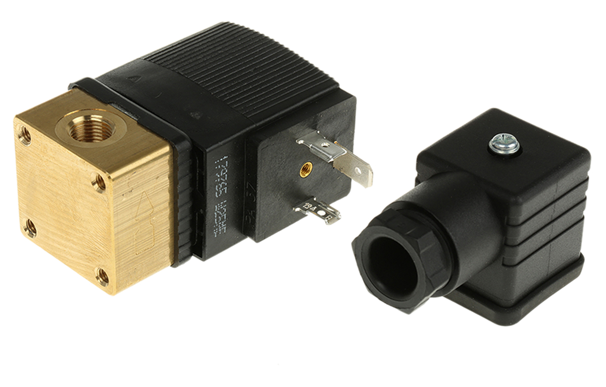 Burkert Solenoid Valve 126190, 2 Port, NC, 230V ac 1/8 in G, 1/8 in G
