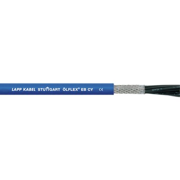 Lapp CY Control Cable, 4 Cores, 0.75 mm² CSA 18 AWG, Screened, 50 m, Blue Polyvinyl Chloride Sheath