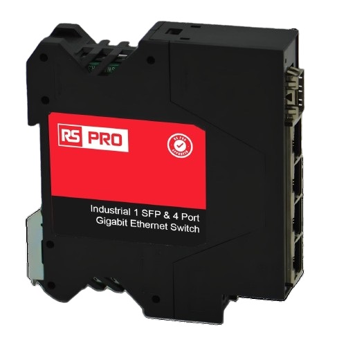 RS PRO Industrial Ethernet Switch, 4 RJ45 Ports
