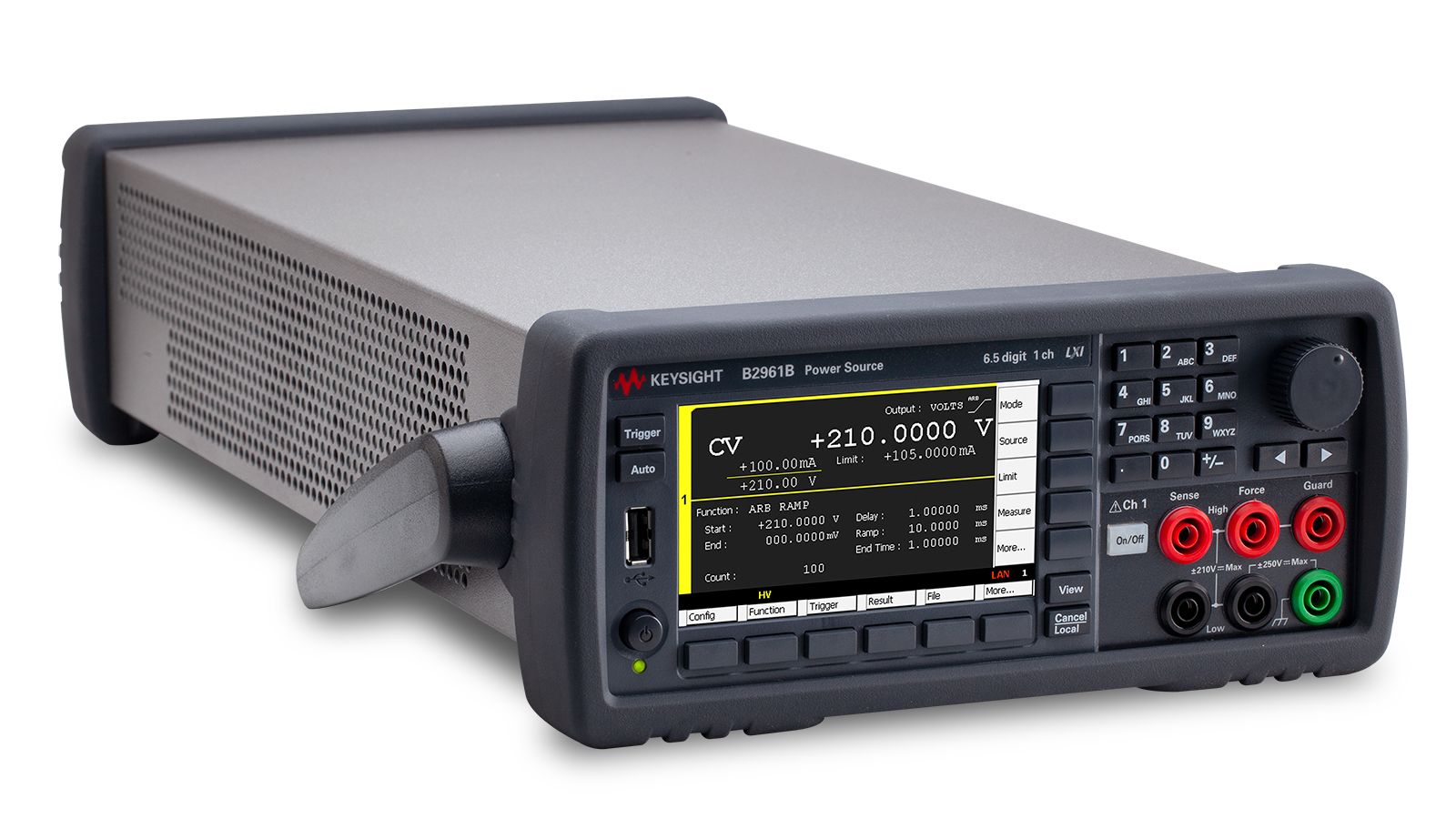 b2961b Keysight Technologies B2961B Series Source Meter, 100 nV → 210 V, 1-Channel, 3 A, 31.8 W Output