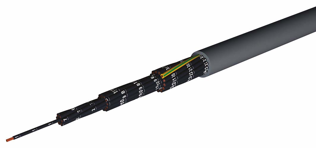 AXINDUS CAELIFLEX Control Cable, 27 Cores, 1mm², Unscreened, 100 m Polyvinyl Chloride Sheath