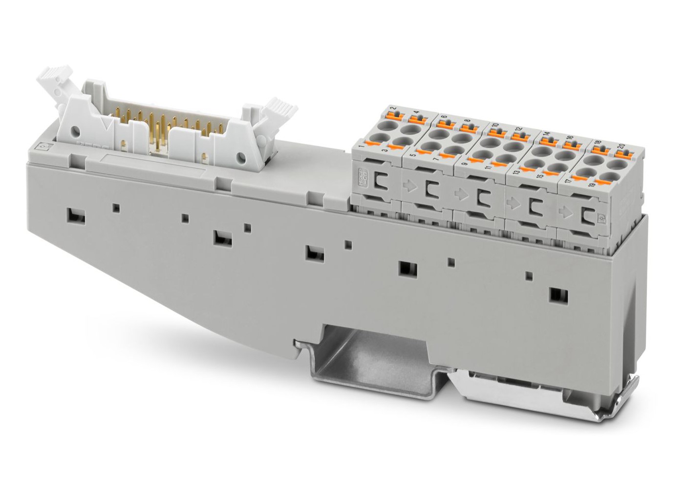 Phoenix Contact 20-Contact Interface Module, FLK Connector, DIN Rail, 1A