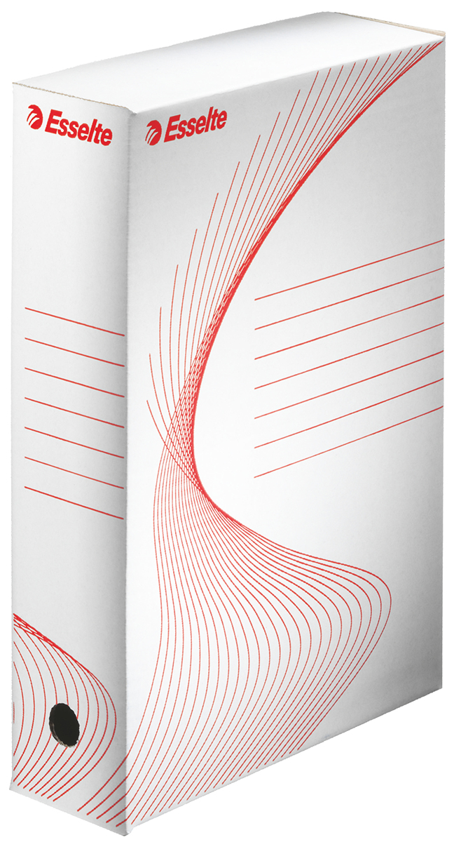 Esselte White A4 Archive Box H345 mm  x W80mm  x D245 mm