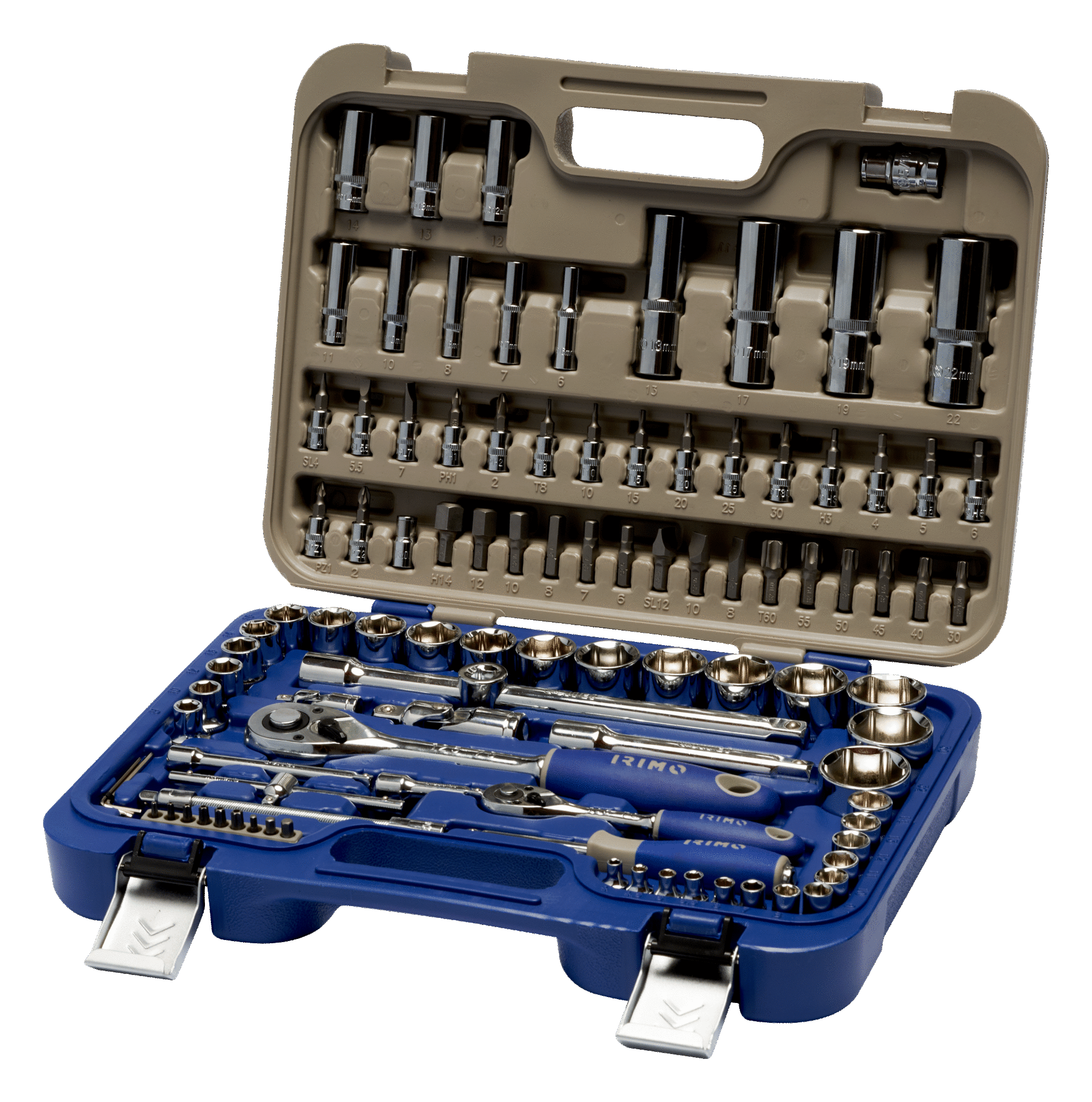 IRIMO 101-Piece 1/4 And 1/2 in Hexagon Socket Set