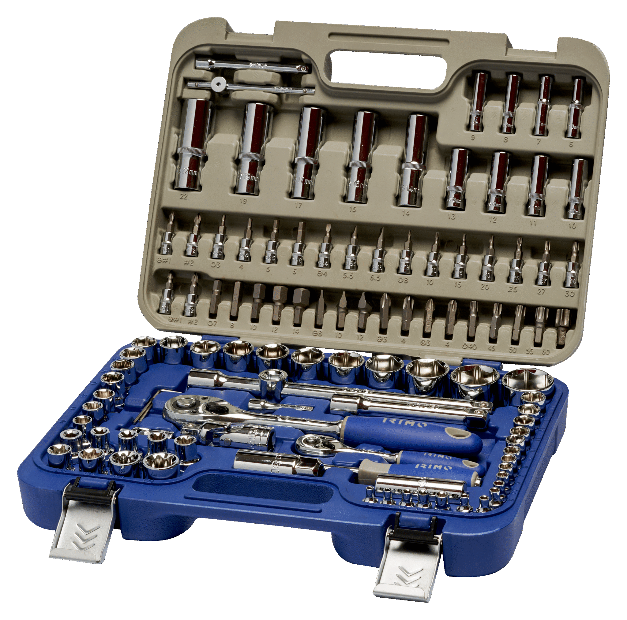 IRIMO 108-Piece 1/4 And 1/2 in Hexagon Socket Set