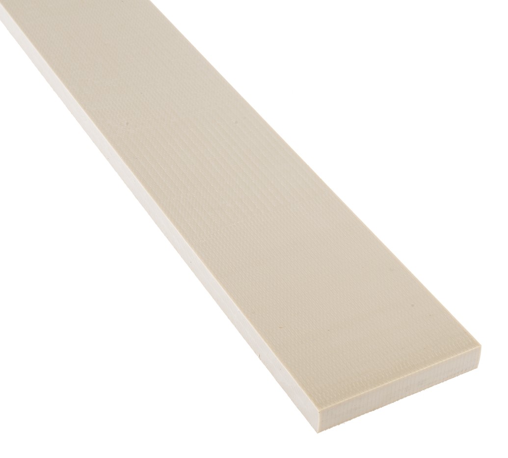 129-814 RS PRO Beige Polyetheretherketone Plastic Sheet, 500 mm x 50mm x 8 mm