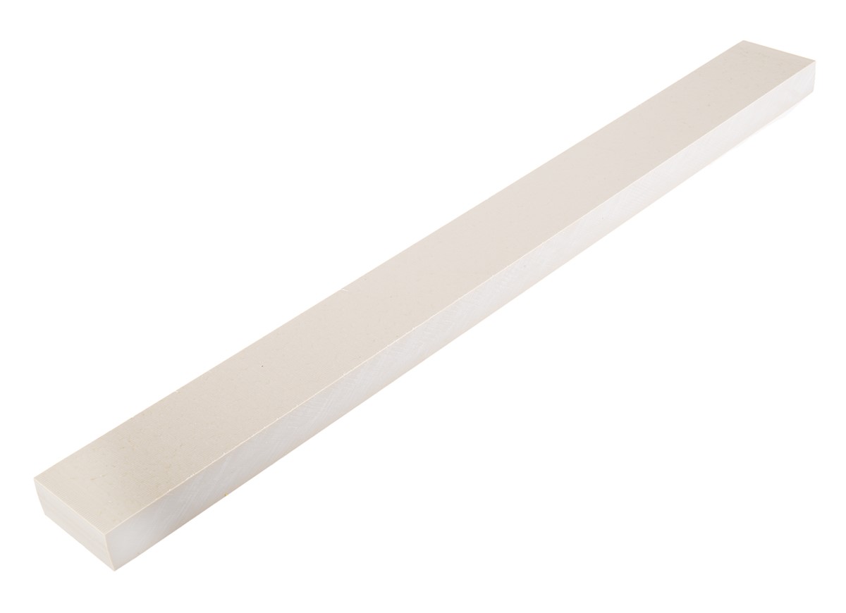 RS PRO Beige Polyetheretherketone Plastic Sheet, 500 mm x 50mm x 20 mm