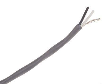 Alpha Wire Alpha Essentials Communication & Control Control Cable, 2 Cores, 0.35mm² 22 AWG, Screened, 30 m, Grey