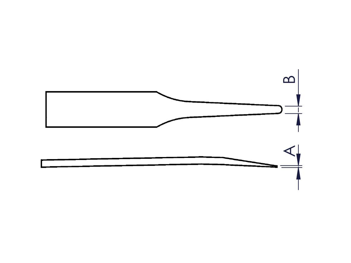 702a-cf ideal-tek 115mm Polyamide, Plastic Flat, Straight, Very Fine, Round ESD Safe Tweezer