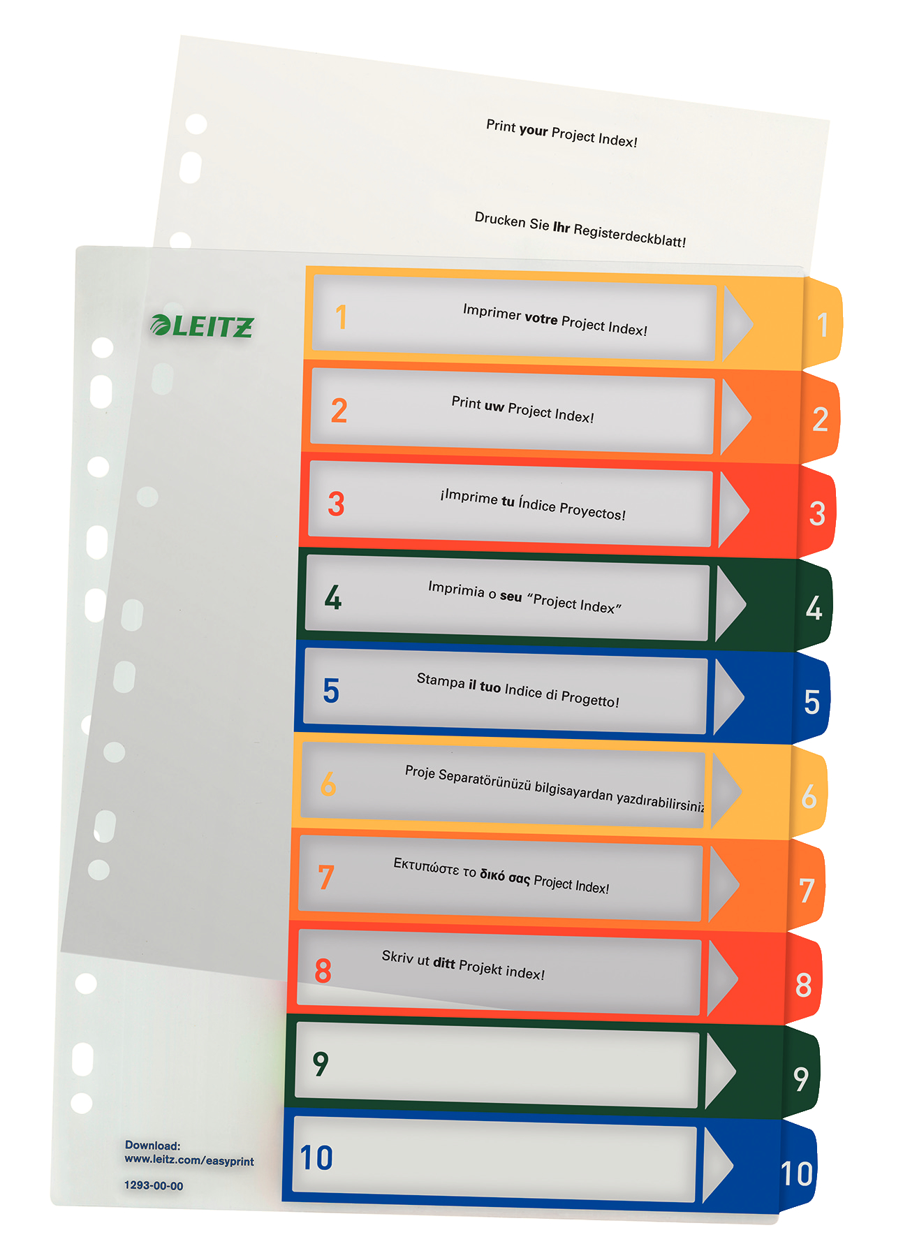 Leitz Multicolour A4 Ring Binder Divider
