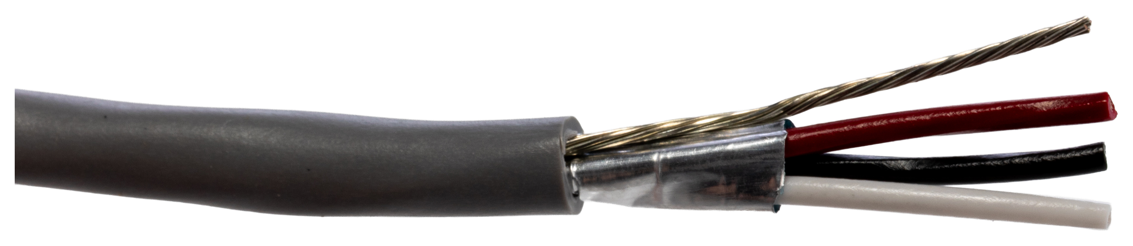 Alpha Wire Alpha Essentials Communication & Control Control Cable, 3 Cores, 0.35mm² 22 AWG, Screened, 30 m, Slate