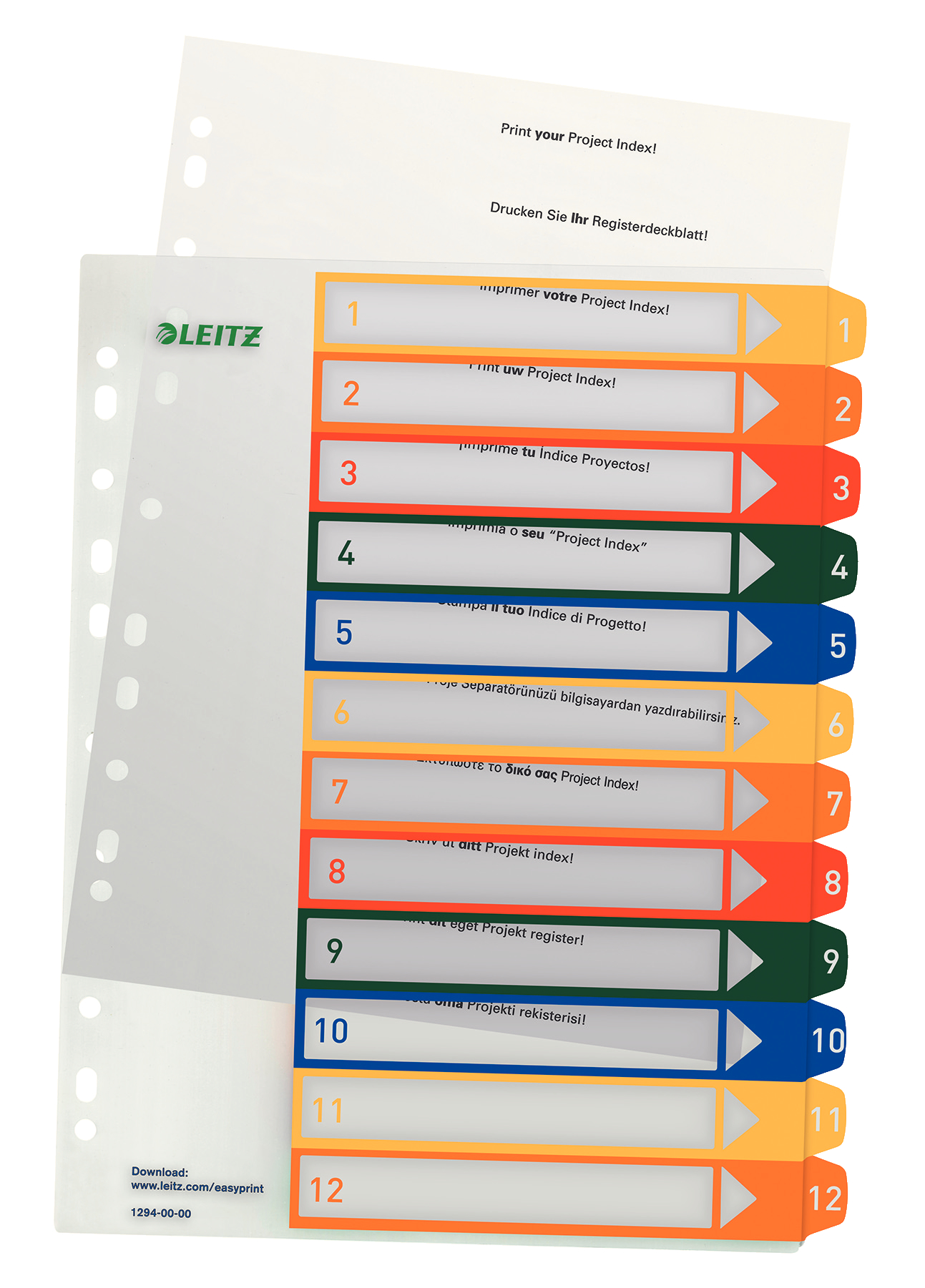 Leitz Multicolour A4 Ring Binder Divider