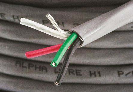 Alpha Wire Alpha Essentials Communication & Control Control Cable, 4 Cores, 0.35mm² 22 AWG, Screened, 30 m, Grey