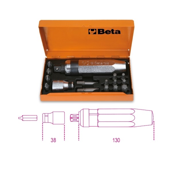 BETA 15 piece Impact Screwdriver & Bit Set