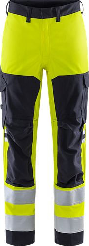 Fristads 2161 ATHF Men's Trousers Navy, Yellow 74 cm Waist 80cm Leg