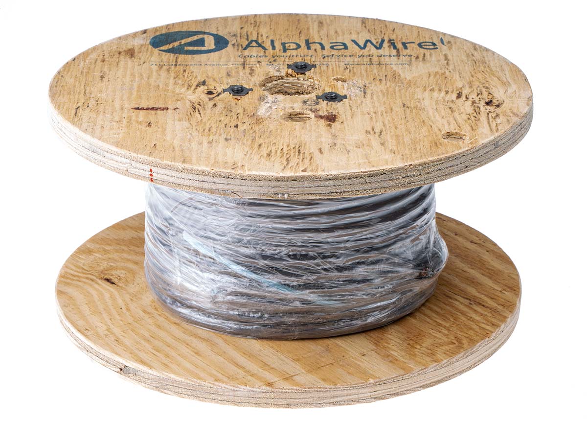 129912c-sl005 Alpha Wire Alpha Essentials Communication & Control Control Cable, 12 Cores, 0.35mm² 22 AWG, Screened, 30 m, Slate