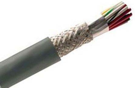 Alpha Wire Alpha Essentials Communication & Control Control Cable, 30 Cores, 0.35mm² 22 AWG, Screened, 30 m, Grey