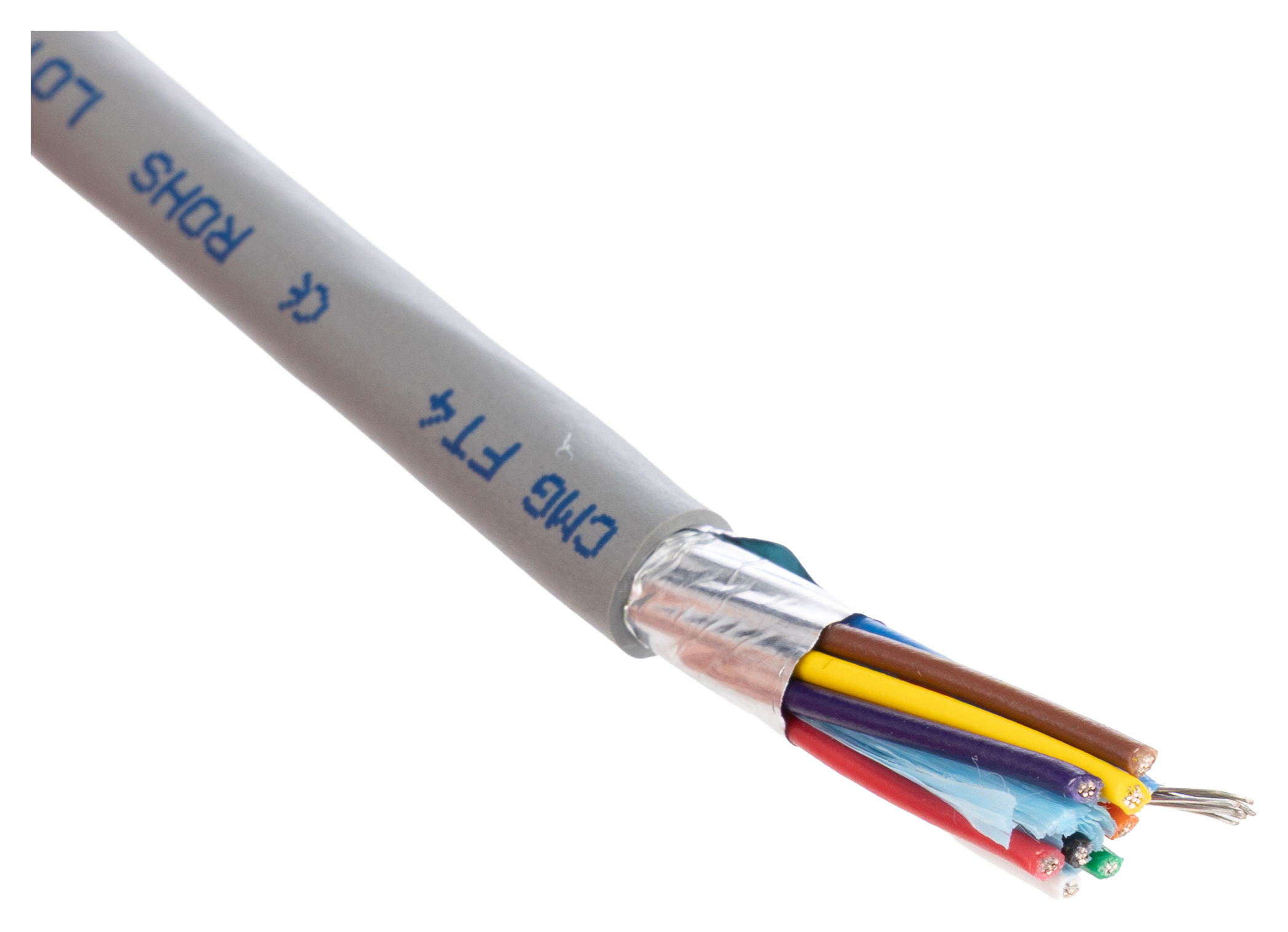 Alpha Wire Alpha Essentials Communication & Control Control Cable, 9 Cores, 0.35mm² 22 AWG, Screened, 30 m, Grey