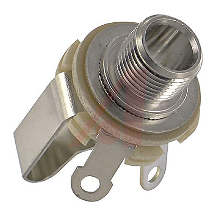 Switchcraft Jack Plug & Socket 6.35 mm Panel Female 3 Stereo, 1A PC Pin