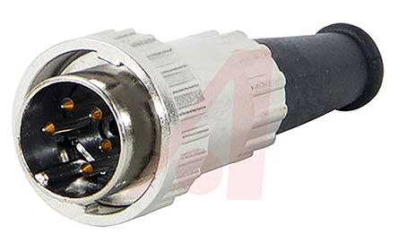 Switchcraft, 12CL 5 Pole Straight Standard DIN Connector, 3A, 34V dc, Bayonet, Cable Male