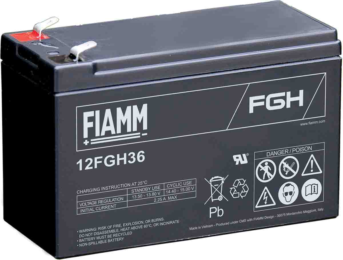 Fiamm 12 V, Faston F2 Sealed Lead Acid Battery, 9 Ah, 65mm x 100 mm