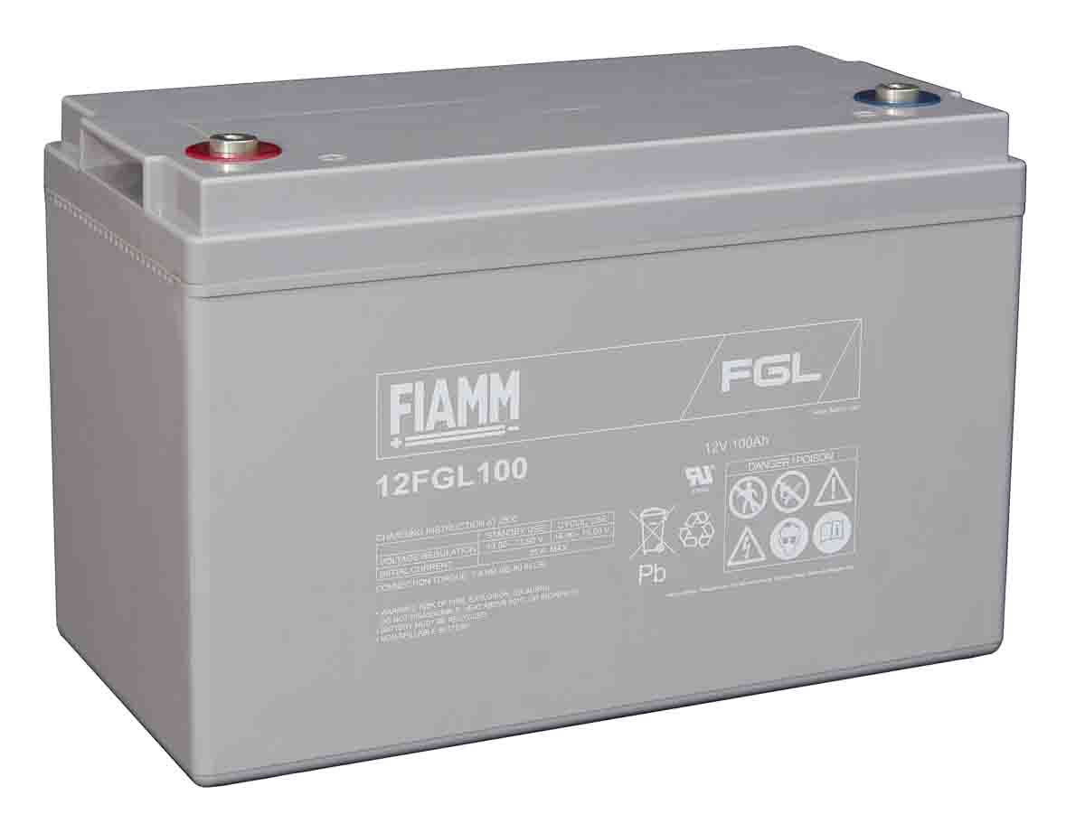 Fiamm 12 V Sealed Lead Acid Battery, 100 Ah, 172mm x 222 mm