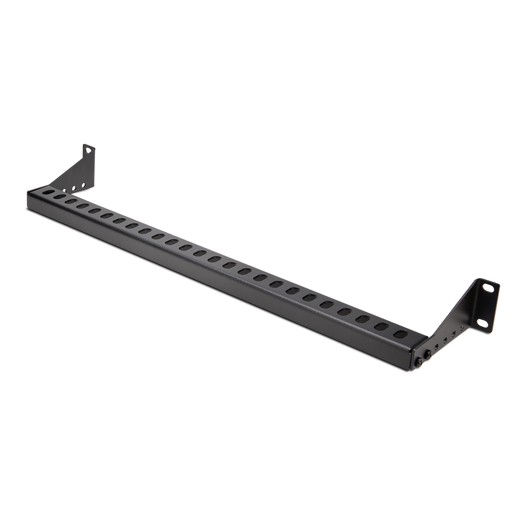 StarTech.com Steel Cable Management Arm Cable Lacing Bar for Use with Patch Panels, Switches, Servers, NASs 1.7 in, 19