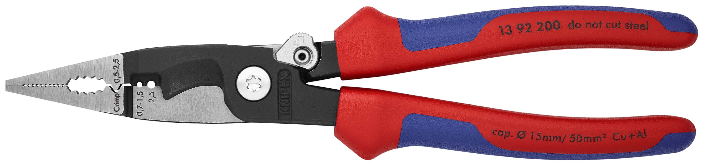 Knipex 1-Piece Combination Plier Standard, 200mm Overall, 30mm Jaw