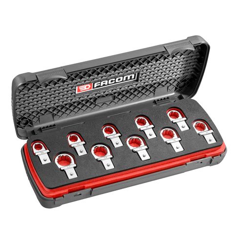 Facom 10-Piece Ring Spanner Set, 14 to 24 mm