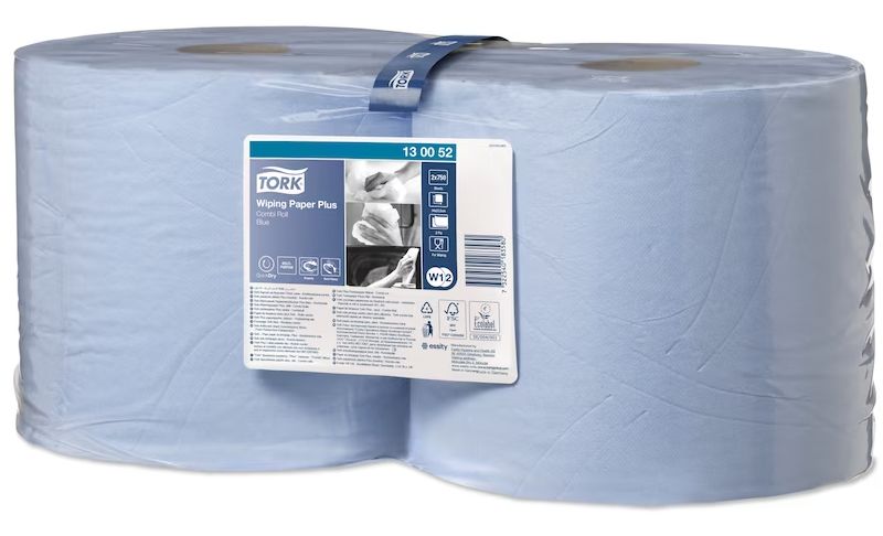 130052 Tork Wiping Paper Plus Roll Paper Towel, 2, 750 Sheets