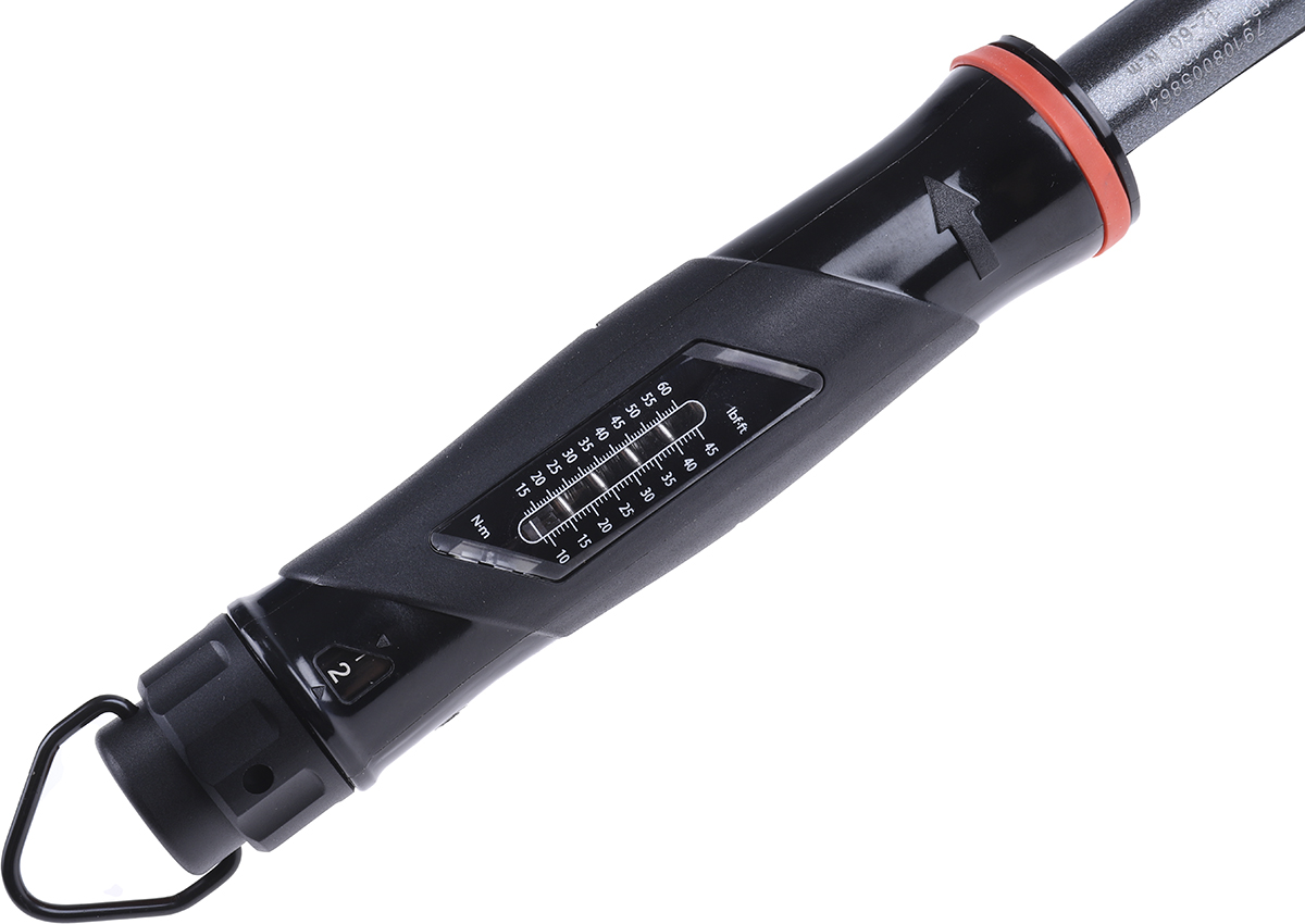 130101 Norbar Torque Tools Click Torque Wrench, 12 to 60 Nm, 3/8 in Drive, Square Drive, 328mm Overall, RSCAL
