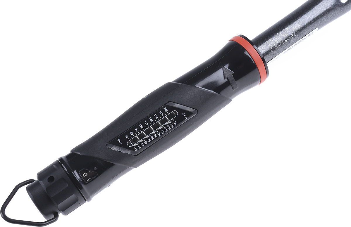 130104 Norbar Torque Tools Click Torque Wrench, 40 To 200 Nm, 1/2 in Drive, Square Drive, 459mm Overall, RSCAL